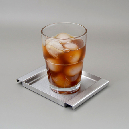 스텐 실버 컵받침대 홀더 트레이 쟁반 #2