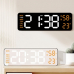 작은이미지: 에디토 모던스퀘어 무소음 LED 탁상시계 알람 온도 습도표시 #2