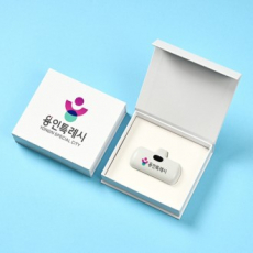 LCD 고속 일체형 보조배터리 5000mAh+자석싸바리