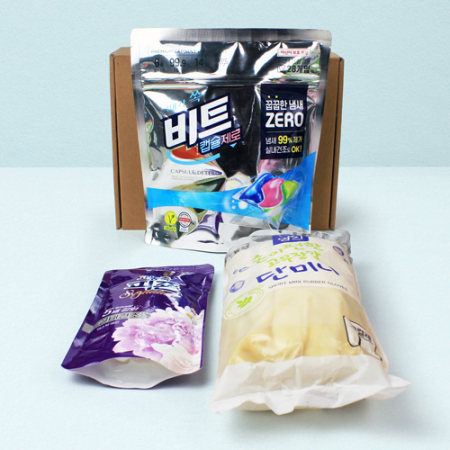 비트 캡슐세제 28개입+단미니고무장갑 10 컬레+피죤+ 끈케이스 #2