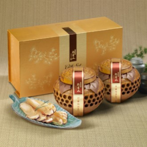 [26년 풍성한명절][참자연] 산꿀 자연송이 담은꿀(도자기) 600×2입(과세)