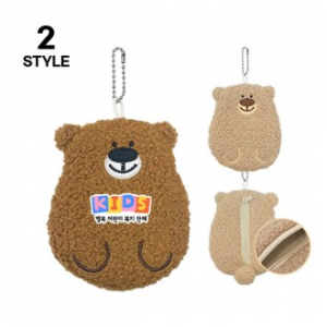 곰돌이 캐릭터 인형 가방 파우치 동전 지갑 키링 열쇠고리 키홀더 굿즈 어린이 선물