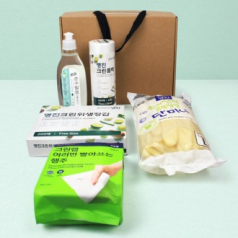 고무장갑 10켤레 행주 위생장갑 롤백 세제 주방 5종세트