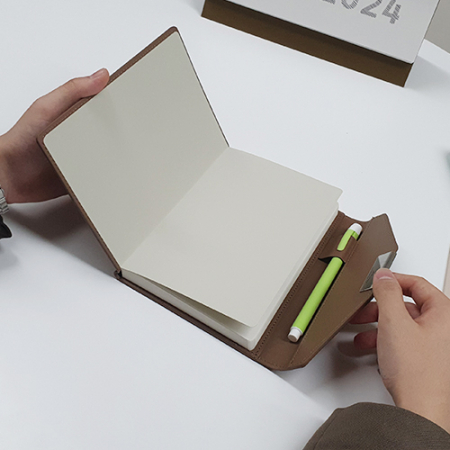 뉴프로 양장 붙임식 다이어리3단 B6 #6