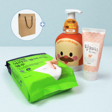 크린랩 빨아쓰는 행주 10매 + 브래드이발소 핸드워시 + 과일나라 핸드크림