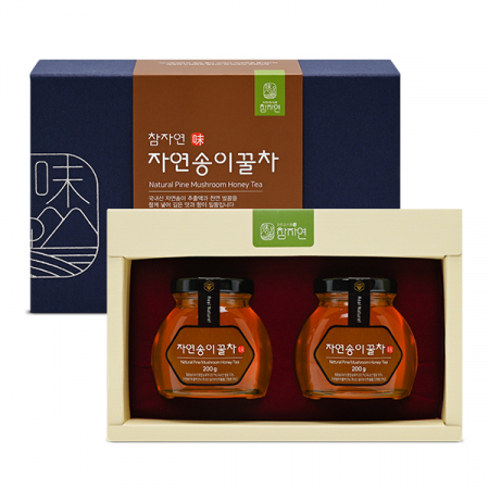 [26년 풍성한명절][참자연] 자연송이 꿀차 선물세트 (유리병/200g×2입)(과세) #2