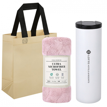 뉴스 진공 텀블러 + 타올 선물세트 #2