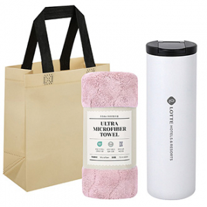 뉴스 진공 텀블러 + 타올 선물세트