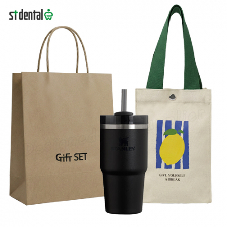 스탠리 퀜처 플로우스테이트 텀블러 591ml 블랙 (파우치+쇼핑백) #3