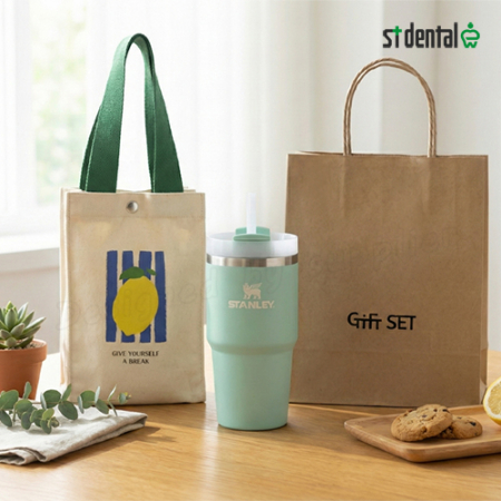 스탠리 퀜처 플로우스테이트 텀블러 591ml 블랙 (파우치+쇼핑백) #4