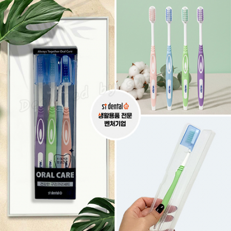 오랄케어 큐빅 니치 슈퍼 소프트캡 칫솔 5p 세트 #6