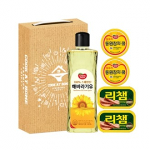 [동원] 행복 7호(동원 해바라기유 500ml x 1 동원 쿡 참치 85g x 2 동원 리챔 120g x 2)