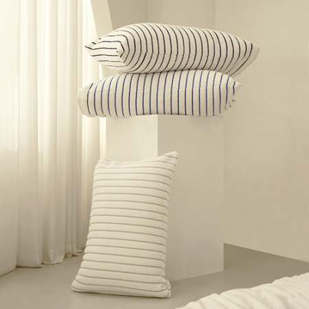 국내생산 타월톡톡 시크라인 항균 순면 베게커버 #5