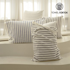 국내생산 타월톡톡 시크라인 항균 순면 베게커버