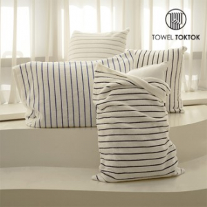 국내생산 타월톡톡 시크라인 항균 순면 베게커버