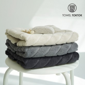 국내생산 타월톡톡 헤링본 빨아쓰는 순면 발매트 260g