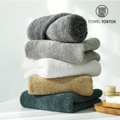 국내생산 타월톡톡 40수코마사 240g 빅사이즈 호텔수건 고급타올