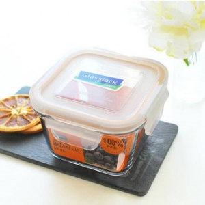 글라스락 NEW 정사각 500ml 밀폐용기 유리반찬통 선물세트