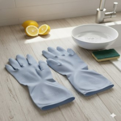 키친업 고무장갑 그레이블루