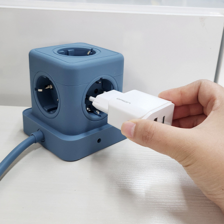 [비오스홈] QB-01 5구 고용량 4000W 큐브 스위치 멀티탭 (USB/C타입 20W 고속충전) 04 #4