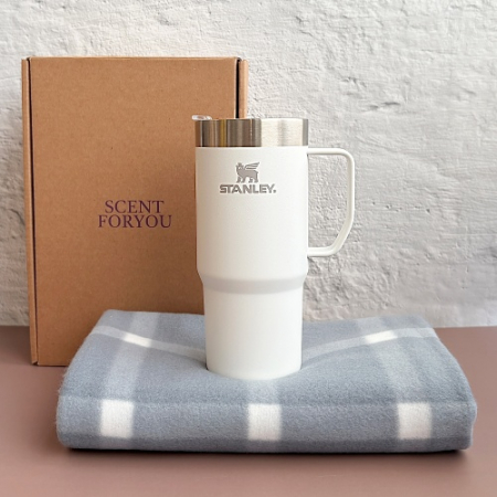 센트포유 스탠리 서버번머그473+패턴담요세트 #2