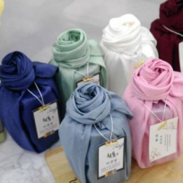 천일염 소금 320ml 장미실크보자기포장 소금선물세트