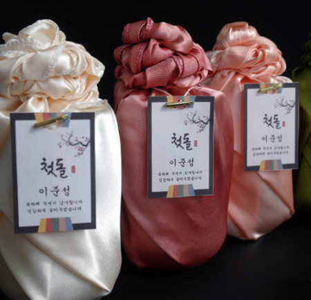 천일염 소금 320ml 격자보자기포장 소금선물세트 #2