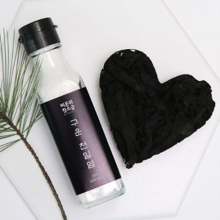 비온뒤첫소금 천일염 120ml+자른하트미역 20g 세트 소금선물세트 #2