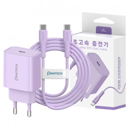 팬택 PD 25W 1포트 파스텔 충전기 (45W 2M CtoC케이블포함) #6