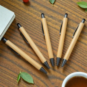 친환경 대나무 터치펜 앤 볼펜 2in1