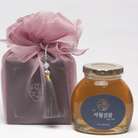 천연벌꿀 국내산 꿀 명절 답례품 선물세트 서월진꿀 350g 전통포장 #3