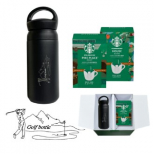 골프 텀블러 시그니처라인 블랙 스타벅스 드립커피 선물세트