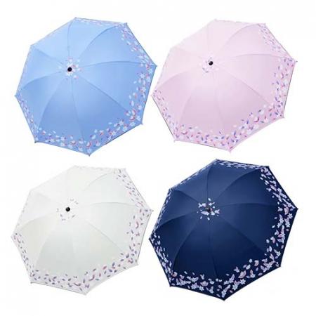 라이트핏 플라워패턴 3단 수동 암막양우산 #2