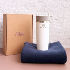 센트포유 스탠리 카페투고 트래블머그 473+국산담요세트