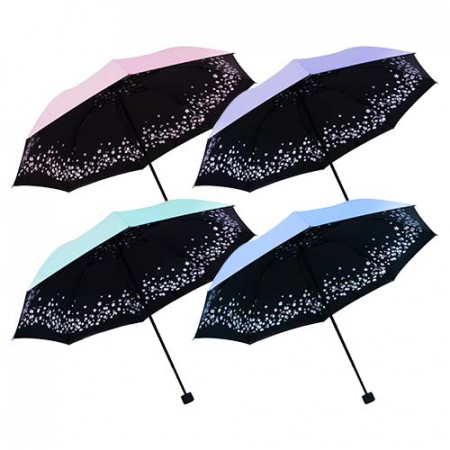 라이트핏 벚꽃패턴 3단수동 암막양우산 #2