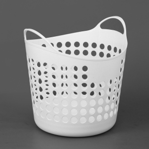 화이트 대용량 빨래바구니 (42×40cm)