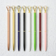 프리미엄 다이아 유성 메탈 볼펜 8종 컬러