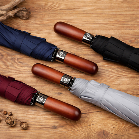 나무손잡이 3단 10K 자동우산 AD15 #4