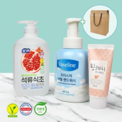 참그린 친환경 주방세제 바세린핸드워시 과일나라 핸드크림 3종세트