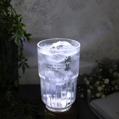 카페잔 물잔 하이볼 글라스잔 세로무늬두꺼운 유리잔