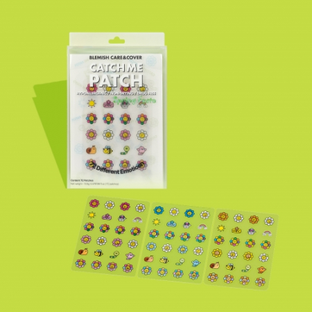 캐치미패치 이모티콘 플라워 페스타 (여드름패치 트러블 뾰루지 상처 스팟패치 습윤밴드) #2