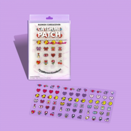 캐치미패치 이모티콘 러브 유어셀프 (여드름패치 트러블 뾰루지 상처 스팟패치 습윤밴드) #3