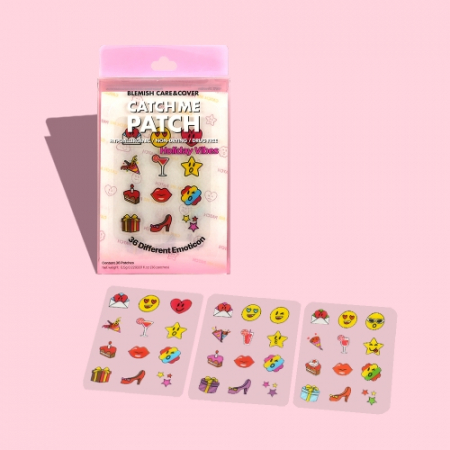 캐치미패치 이모티콘 홀리데이 바이브 (여드름패치 트러블 뾰루지 상처 스팟패치 습윤밴드) #3