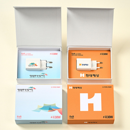 GAN 1포트 초고속 충전기 30W+자석싸바리 굿즈세트 #2