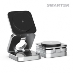 스마텍 ST-W30 3IN1 접이식 맥세이프 무선 충전 거치대