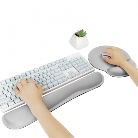 메모리폼 컴퓨터 PC 노트북 키보드 마우스 패드 팜레스트 손목 보호대 쿠션 받침대 거치대 #3