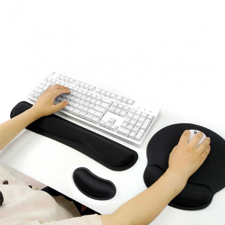 메모리폼 컴퓨터 PC 노트북 키보드 마우스 패드 팜레스트 손목 보호대 쿠션 받침대 거치대 #2