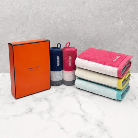 송월타월 컬러웨이 오렌지박스세트(세면1+핸드1) #4