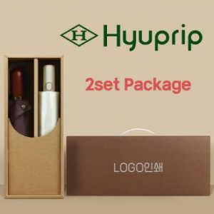 협립 3단60 8K 와인하트 암막 완전자동우산 +협립 3단60엔티크 고밀도 완전자동우산-세트