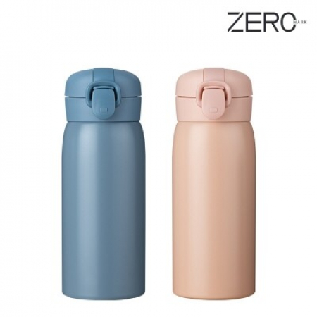 제로마크 유니원터치텀블러 350ml [블루/핑크] #2